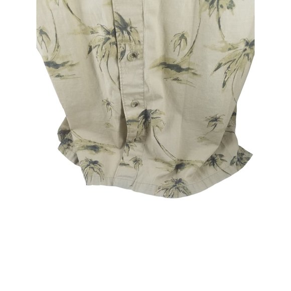 Mens Columbia Sportswear Company 2 Tone Green Palm Trees Hawaiian Tropical M - Picture 5 of 9